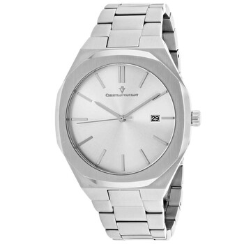 Octavius Slim Quartz Silver Dial Men's Watch CV0521