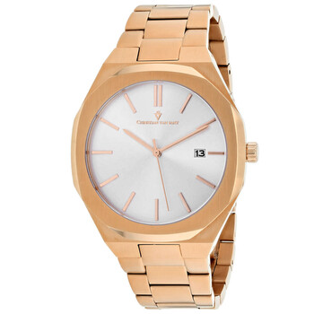 Octavius Slim Quartz Silver Dial Men's Watch CV0523