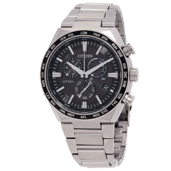 Citizen Attesa Moon Phase Black Dial Men's Watch BU0060-68E