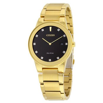 Axiom Black Dial Gold-tone Diamond Men's Watch AU1062-56G Axiom Black Dial Gold-tone Diamond Men's Watch AU1062-56G