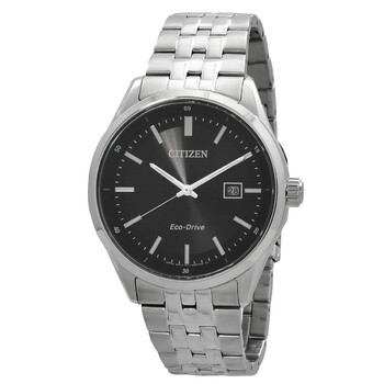 Citizen Pair Eco-Drive Black Dial Men's Watch BM6978-77E