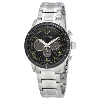 Brycen Chronograph Black Dial Men's Watch CA4358-58E