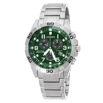 Brycen Chronograph Eco-Drive Green Dial Men's Watch BL5550-50X
