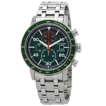 Brycen Chronograph Eco-Drive Green Dial Men's Watch CA0851-56X