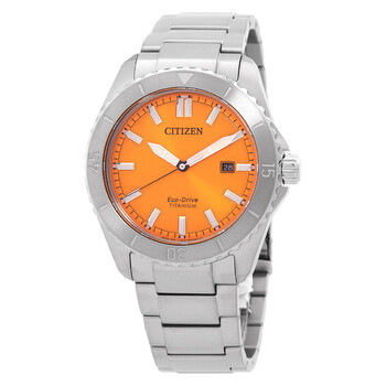 Citizen Weekender Quartz Orange Dial Men's Watch AW1840-09X
