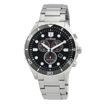 Chrono Sporty-Aqua Chronograph Black Dial Men's Watch AT2568-82E