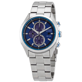 Chronograph Blue Dial Stainless Steel Men's Watch CA0430-54M