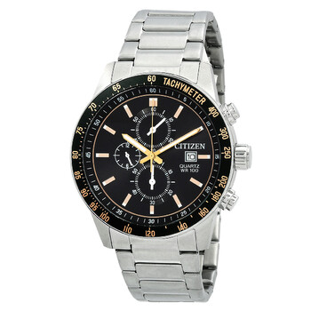 Orient Sports Solar Powered Chronograph Black Dial Men's Watch RA