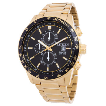 Citizen Eco-Drive Chronograph Black Dial Men's Watch CA4674
