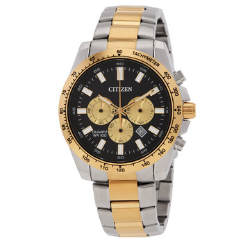 Citizen Sports Chronograph Quartz Green Dial Men's Watch AN8234