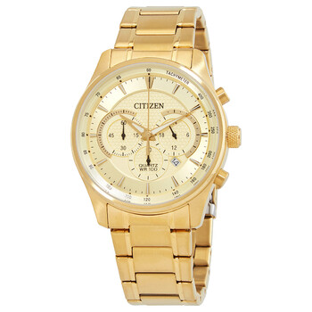 Chronograph Quartz Champagne Dial Men's Watch AN8192-56P