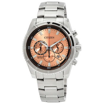 Citizen Promaster Navihawk Chronograph Salmon Dial Men's Watch