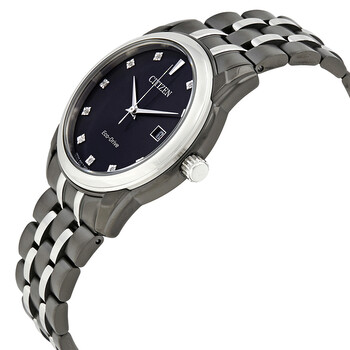 Corso Eco-Drive Black Diamond Dial Men's Watch BM7348-53E