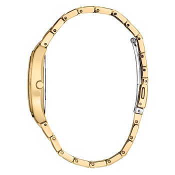 Crystal Eco-Drive Silver Dial Ladies Watch EM1082-50A