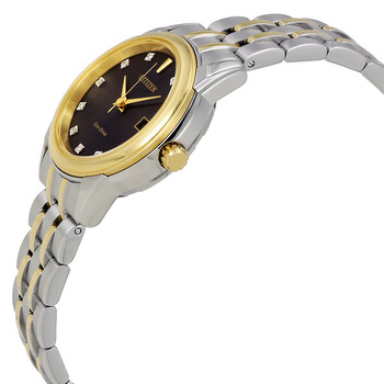 Diamond Black Dial Ladies Watch EW2394-59E