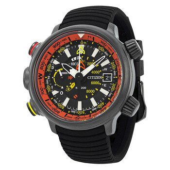 Eco Drive Promaster Black Dial Black Rubber Watch BN5035-02F