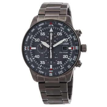 Citizen Aviator Eco-Drive Chronograph Green Dial Men's Watch