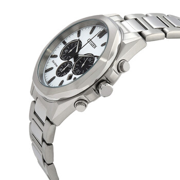 Eco-Drive Chronograph White Dial Men's Watch CA4590-81A