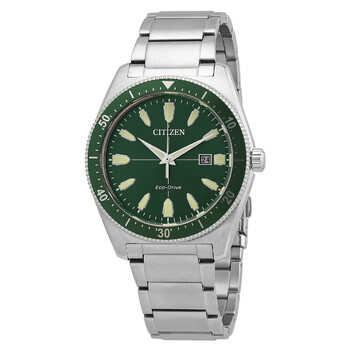Eco-Drive Green Dial Men's Watch AW1598-70X