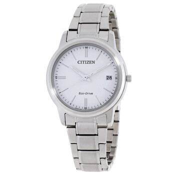 GW 通じ合う心 (白) Citizen Eco-Drive White Dial Men's Watch AW1218-56A 013205159794