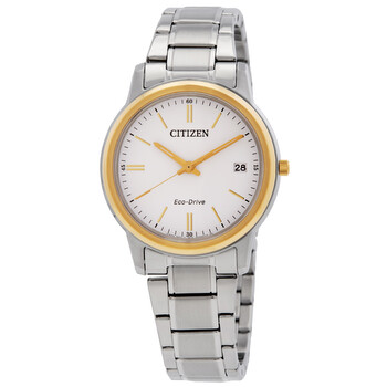 Citizen Pair Eco-Drive White Dial Men's Watch BM6973-97A