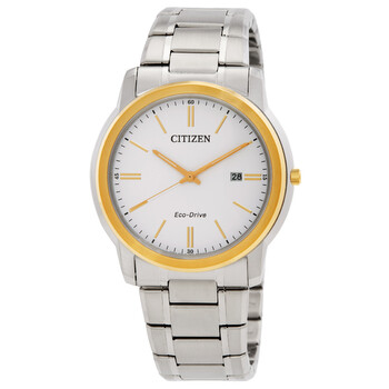 Citizen Eco-Drive White Dial Men's Watch AW1218-56A 013205159794