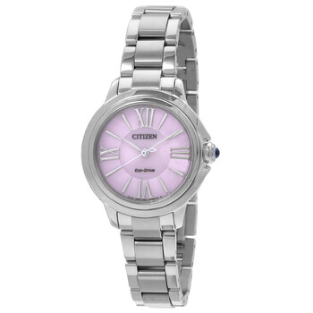 Citizen Elegance Eco-Drive Pink Dial Ladies Watch EM0411-71X