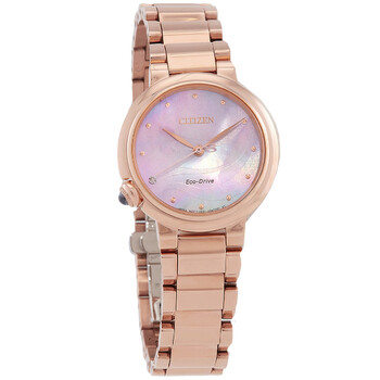 L Eco-Drive Mother of Pearl Dial Ladies Watch EM0917-81Y