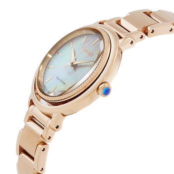 L Eco-Drive Mother of Pearl Dial Ladies Watch EM1103-86Y