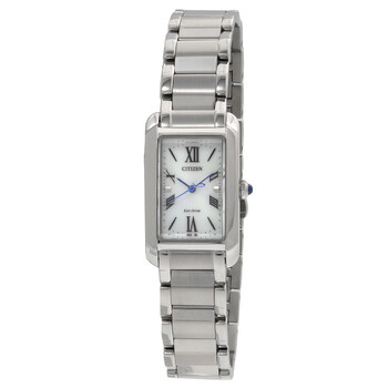 L Eco-Drive White Dial Ladies Watch EW5620-55A