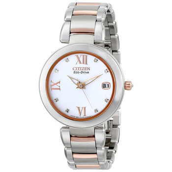 Marne Eco-Drive Two-Tone Rose Gold Stainless Steel Ladies Watch EO1116-57A