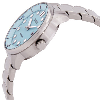 Mechanical Automatic Blue Dial Men's Watch NJ0191-83M