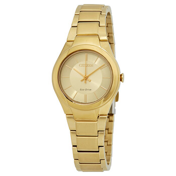Paradigm Champagne Dial Yellow Gold-tone Ladies Watch FE2092-57P