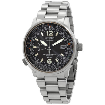 Citizen Eco-Drive Perpetual Black Dial Men's Watch BX1001