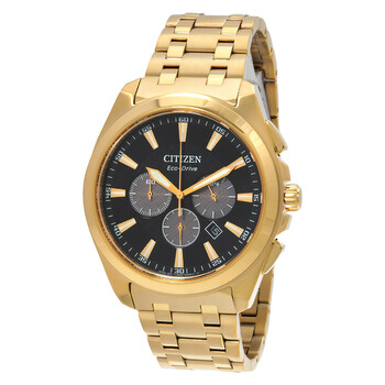 Citizen Brycen Perpetual Chronograph Eco-Drive Black Dial Men's