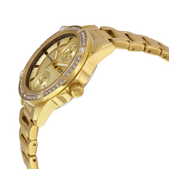 POV Eco-Drive Champagne Dial Gold-tone Ladies Watch FD3002-51P