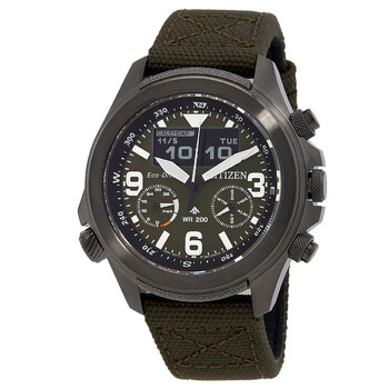 Citizen Promaster Land Chronograph Analog-Digital Black Dial Men's