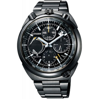 Promaster Tsuno Alarm Chronograph Black Dial Men's Watch AV0077-82E