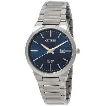 Quartz Blue Dial Stainless Steel Men's Watch BI5060-51L