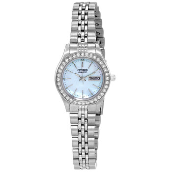 Quartz Crystal Blue Dial Ladies Watch EQ0530-51N