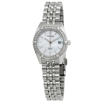 Quartz Crystal Mother of Pearl Dial Ladies Watch EU6060-55D