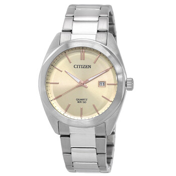Citizen Eco-Drive Stainless Steel Champagne Dial Men