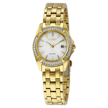 Silhouette Crystal Champagne Dial Lades Watch EW2352-59P
