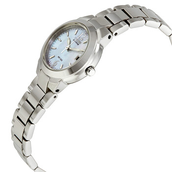 Silhouette Eco-Drive Mother of Pearl Dial Ladies Watch EW1670-59D