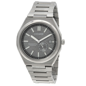 Citizen Orologio Automatico Tsuyosa NK5010-01H – Cassa 40mm, Pelle Nera, Quadrante Grigio