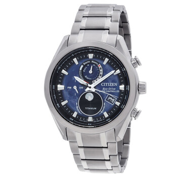 Citizen Tsuki-yomi A-T Eco-Drive Perpetual World Time Blue