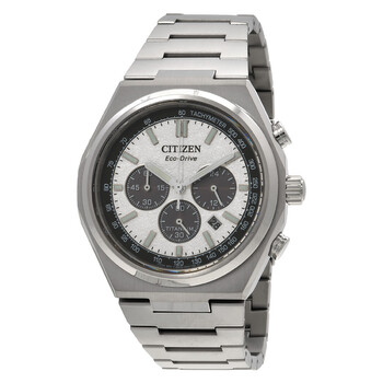 Citizen Super Titanium Chronograph Eco-Drive Red Dial Men's