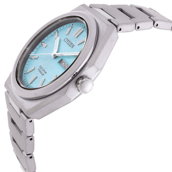 Zenshin Eco-Drive Turquoise Dial Men's Watch AW0130-85M