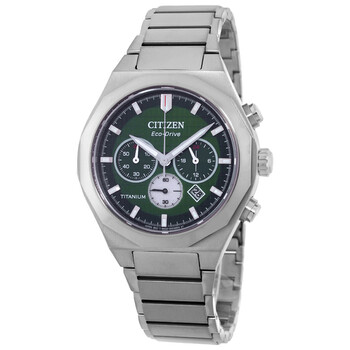 Citizen Zenshin Senkei Chronograph Silver Dial Watch CA4690-51A