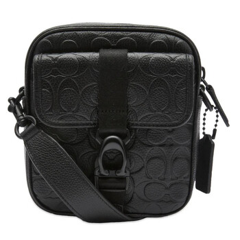 Coach Beck Crossbody Bag in Blackout Signature Leather CP267 BLK